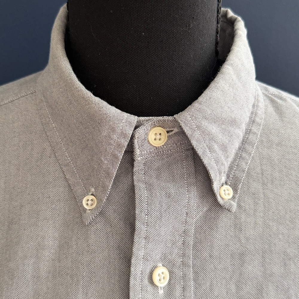 Polo Ralph Lauren Gray Oxford Button Down Shirt Men’s 16.5 Excellent condition - Picture 4 of 5